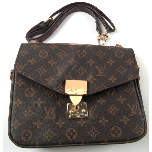 Women's Monogram Brown Sling Bag Discover Sophistication Ideal for daily USE - Picture 1 of 7